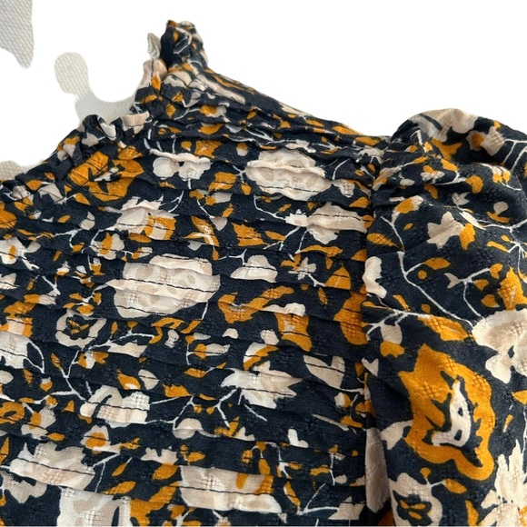 Target Universal Thread Floral High Neck Prairie Dress Women’s SZ S Blue Print - Picture 4 of 10